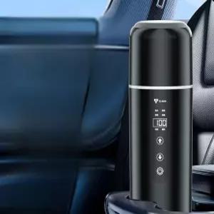 여행용 전기포트 차량용 캠핑용 보온병 충전식 물끓이기