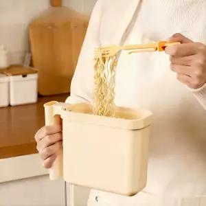 뽀글이라면거치대 즉석 용기 받침대 자취 기숙사 한강라면 만들기 화이트