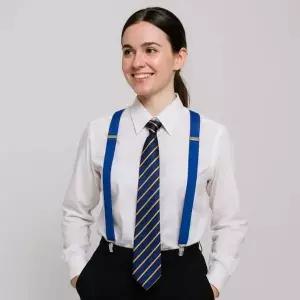 [골드스마일]bns 컬러 정장 멜빵 서스펜더 블루 바지 멜빵끈