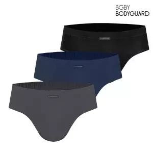 보디가드 남성 80수 프리미엄 면스판 남삼각 브리프 맥시 삼각팬티 3매입 P13