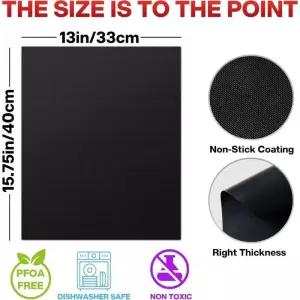 난로동력팬 2468개 바베큐 그릴 매트 비 스틱 내열성 야외 베이킹 파티 40x33cm