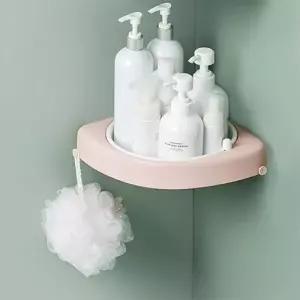 모던 심플 회전 욕실 코너 선반 1+1