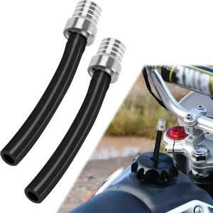 HABNVUON 2PCS 브리더 호스 탱크 캡 캔 통풍구 알루미늄 밸브가 있는 CNC 원웨이 밸브 튜브 ATV CRF YZF