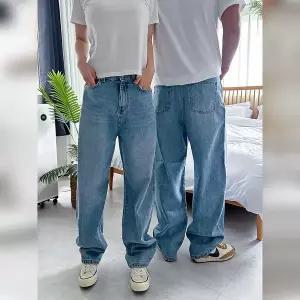 [리빌모아]남여공용 아이스 커브드 워싱 와이드 데님 팬츠 UJ JEA 8024_P416735217