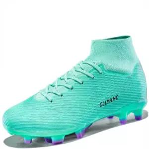 NISOCY 남자 축구 클리츠 여자 축구화 하이탑 청소년 야외/실내 운동 성인 트레이닝 스니커즈
