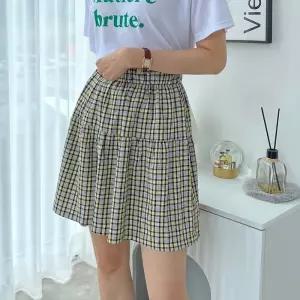 빅사이즈 306 캐주얼체크치마반바지 DLTP484