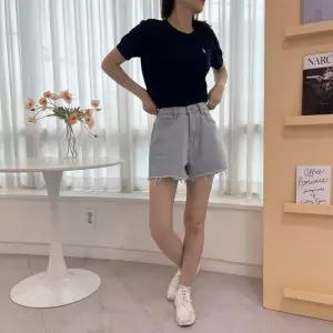 빅사이즈 406 컷팅구제뒷밴딩데님팬츠 DCAP748