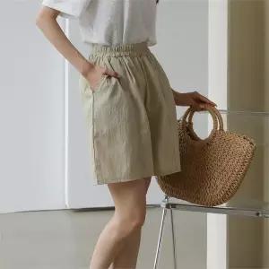 빅사이즈 208 심플절개밴딩반바지 DLYI968