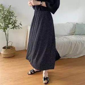 빅사이즈 506 레이디도트패턴스커트 DRAS477