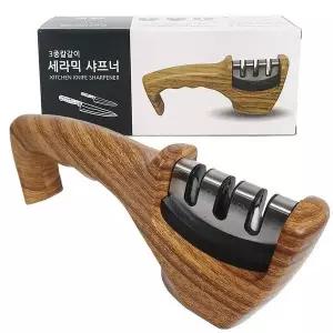 [콩심팥심]3종칼갈이 고급형 연마 영스타 숫돌 샤프너 세라믹