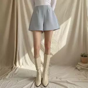 여성 봄여름 와이드 밴딩 핀턱 반바지