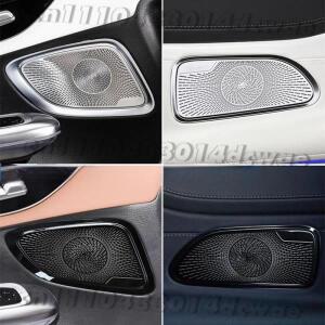 메르세데스 벤츠 CLE C236 2024-2025 스테인리스 스틸 대시 스피커 커버 도어 트위터 보호 그릴 업그레이드
