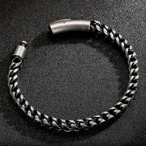 티타늄 미세전류 스포츠 건강팔찌 빈티지 체인 혈액순환 남성