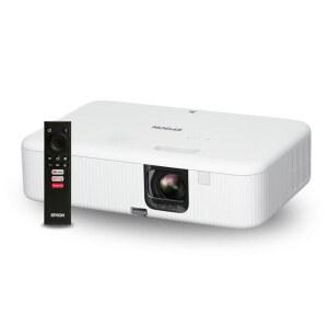 Epson EpiqVision Flex CO-FH02 풀 HD 1080p 스마트 스트리밍 휴대용 프로젝터 3칩 3LCD, 3000루멘 색상/화이트 밝기, 안드로이드 TV, 블루투스, 5W 스피커, 홈 엔터테인먼트