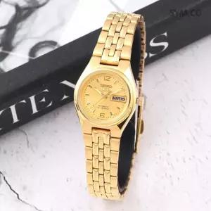 MUST IT_5 SYMK36K1 데이데이트 골드톤 라운드 오토매틱 여자 메탈 시계 d