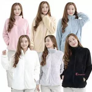 여성 플리스 겨울 보아털 후리스 집업 캐쥬얼 데일리 점퍼 빅사이즈mno850