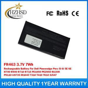 FR463 3.7V 7Wh 충전식 배터리 (델 파워엣지 Perc 5i 6i 5E 6E H700 R900 R710 PE1950 NU209 P9110 U8735 M