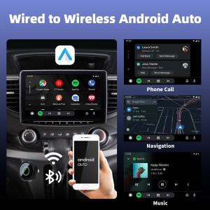 2in1 미니 어댑터 블루투스5.2 5GHz 와이파이 카플레이 유선 무선으로 변환 차량호환  AI 박스 플러그 앤