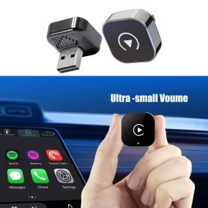 플러그 앤 플레이 자동 연결 - 2025 유선 무선으로 CarPlay 어댑터/안드로이드 호환 오토 2in1 미니 스마트