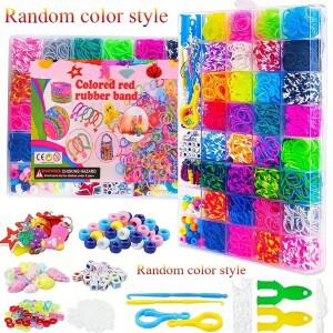 2900pcs + 40/Box 32 색상 DIY 고무 밴드 팔찌 만들기 키트 Loom 밴드 - 내구성 Loom 세트 공예 도구 및 액