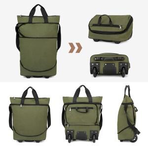 골프가방바퀴가 달린 확장형 롤링 더플 백 접이식 여행 가방 수하물 휴대