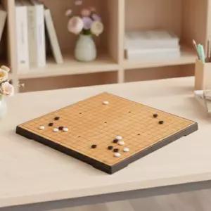 명인랜드 바둑 (소형) 자석식 바둑알 접이식 바둑판 오목 알까기 미니 게임 휴대용 여행용