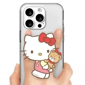 헬로키티 아크릴 스마트 그립 홀더 밀크 1P 스마트톡 스탠드 손잡이 핑거링