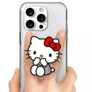 헬로키티 아크릴 스마트 그립 홀더 그레이 1P 스마트톡 스탠드 손잡이