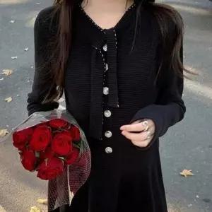 타이넥 플레어 윈터 봄 원피스 따뜻 가을 겨울 하객룩 (KYR-WFGBM0L)