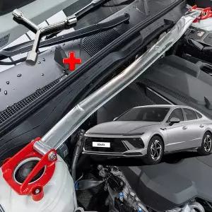 쏘나타 디엣지 자동차 스트럿바 차체보강 주행 안정성 보조장치 장착육각렌치