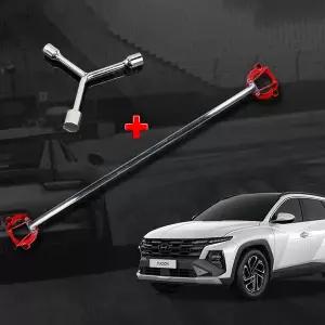 투싼 NX4 페이스리프트 자동차 스트럿바 차체보강 주행 안정성 보조장치 장착육각렌치