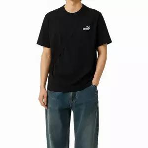 [푸마] PUMA 에센셜 투 NO.1 스몰로고 남성 반팔티 블랙 684717-51 922952