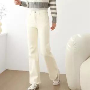 여자 겨울기모팬츠 부츠컷 스판 빅사이즈 코튼 바지