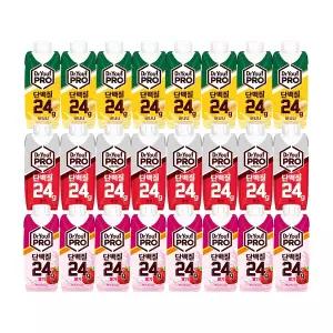 닥터유 프로 단백질 드링크 3종 24개 (초코,바나나,딸기) 250ml