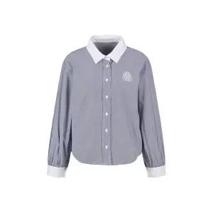 [하프클럽/코인코즈]카라 배색 스트라이프 셔츠_DW5SB719