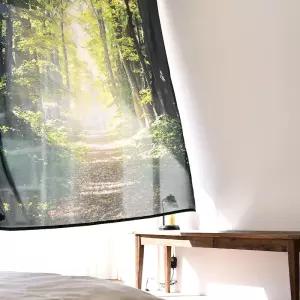 벨라이프 포레스트 쉬폰 커튼겸 패브릭포스터