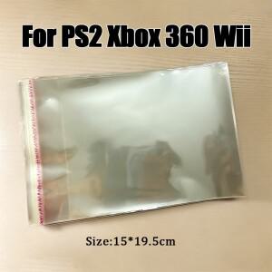 100PCS PS1 PS2 PS3 PS4 PS5 XBOX 호환 호환360 One NS Wii 호환 게임 상자 호환  자체 접착 보호 가방 방