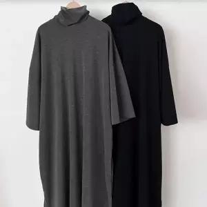 빅사이즈원피스 T673L602 소프트폴라오버핏원피스 GL