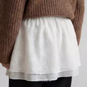 [보니제이]플라워 레이스 미니 스커트 밴딩 이너 스커트 레이어