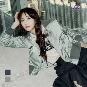 [비비올리비아] 맞주름 포인트 봄버 점퍼_VVBKA5S1391