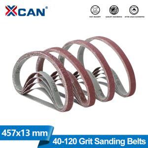 XCAN 5/20Pcs 샌딩 벨트 샌드페이퍼 457x13mm 샌더 벨트 스크린 밴드 앵글 그라인더 목재 금속 용 전동 공구