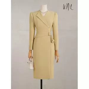 UNE[윈] [77까지]그레이스시크 럭셔리원피스