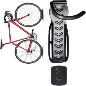 타이어 트레이가 있는 더자 자전거 월 랙 실내 하이브리드 마운트 수직 보관 또는 설치가 간편 적합 창고용