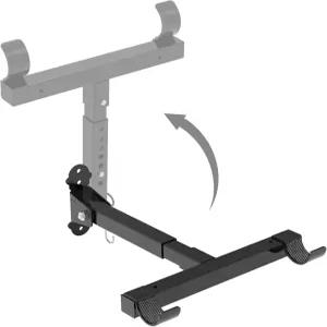 도로 산악 및 하이브리드 자전거를 위한 자전거 예치 확장형 보관 벽걸이 수평 랙 걸이 실내 차고 접이식