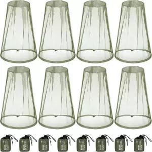 투돔로 8개 모기 머리 얼굴 플라이 후드 가방 포함 인치 모자 네팅 벌레 머리용 18 그물 모기장 휴대용