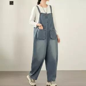 [퀸이즈] 더프 빅사이즈 포켓 포인트 데님 스트링 팬츠