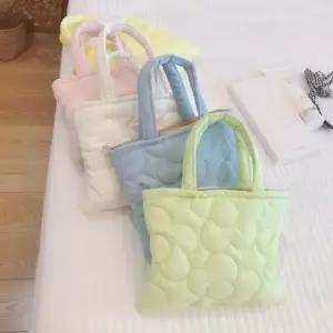 도시락가방 누빔 패딩 파우치 누빔파우치 구름 구름패딩미니백 미니백 도시락 손가방