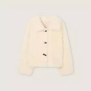 [백화점 정품] 로엠 RE 빅카라 토글 퍼 자켓 RMJLG11RTC