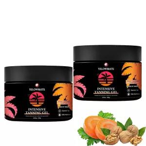 집중 태닝 젤 균일하고 오래 지속되는 방수 끈적임 2pcs 포뮬러 4 Oz 순한 상쾌함 영양 없음 Fl 한