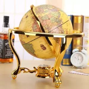 서재 지구본 엔틱 대형 우드 학습용 장식품 인테리어 소품 클래식